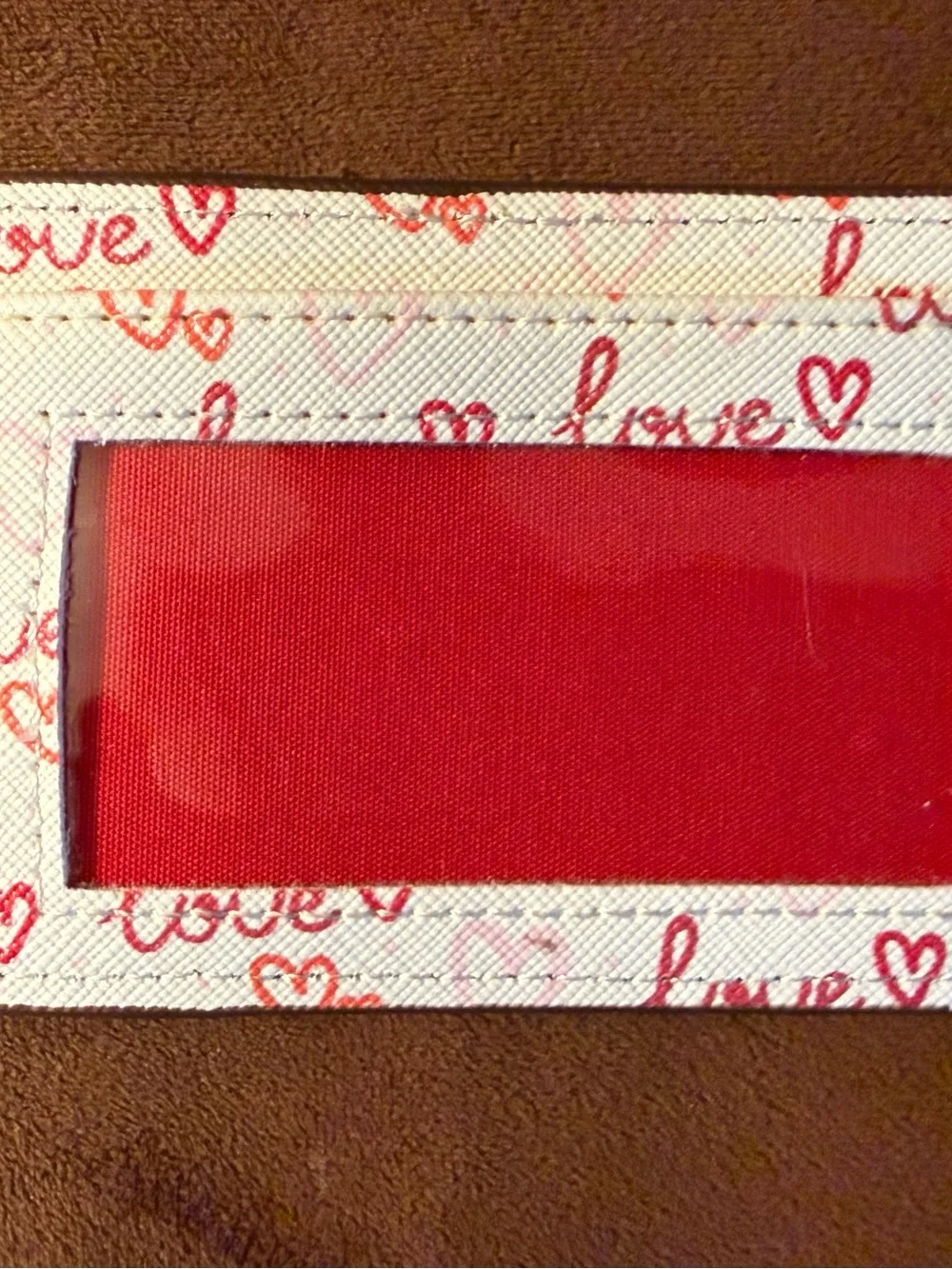 Nanette Lepore Red Pebbled Faux Leather Snap & Zip Card Wallet